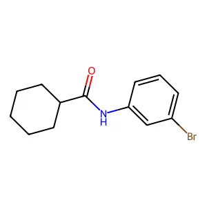 N-(3-bromophenyl)cyclohexanecarboxamide structure