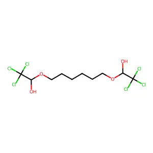 2,2,2-Trichloro-1-[6-(2,2,2-trichloro-1-hydroxyethoxy)hexoxy]ethanol structure