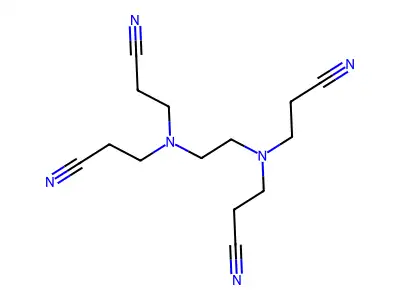Propanenitrile, 3,3',3'',3'''-(1,2-ethanediyldinitrilo)tetrakis- structure
