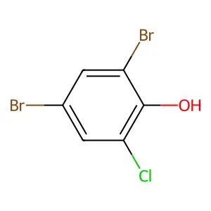 Phenol, 2,4-dibromo-6-chloro- structure