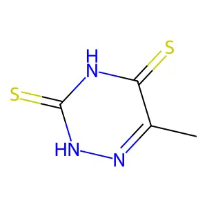 6-Methyl-1,2,4-triazine-3,5-dithiol structure