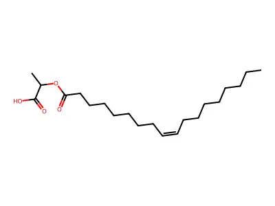 2-十八-9-烯酰氧基丙酸 structure