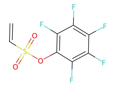 Pentafluorophenyl vinylsulfonate structure