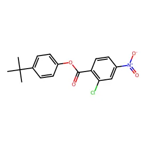 4-Tert-butylphenyl 2-chloro-4-nitrobenzoate structure