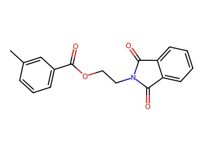 2-(1,3-Dioxo-1,3-dihydro-2H-isoindol-2-yl)ethyl 3-methylbenzoate structure