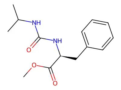(S)-methyl 2-(3-isopropylureido)-3-phenylpropanoate structure
