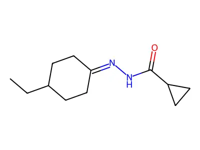 N'-(4-ethylcyclohexylidene)cyclopropanecarbohydrazide structure