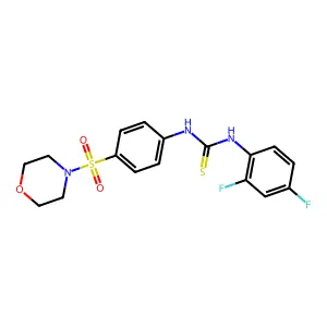 1-(2,4-Difluorophenyl)-3-(4-morpholin-4-ylsulfonylphenyl)thiourea structure