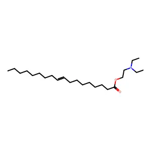 9-Octadecenoic acid (9Z)-, 2-(diethylamino)ethyl ester structure