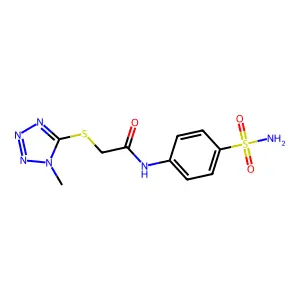 2-(1-methyltetrazol-5-yl)sulfanyl-N-(4-sulfamoylphenyl)acetamide structure