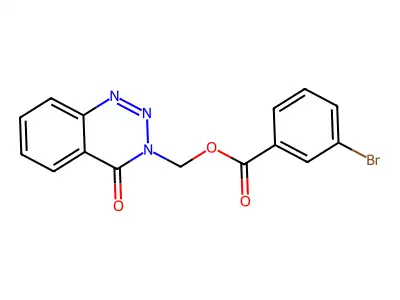 (4-Oxo-1,2,3-benzotriazin-3-yl)methyl 3-bromobenzoate structure