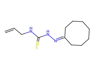 1-(Cyclooctylideneamino)-3-prop-2-enylthiourea structure