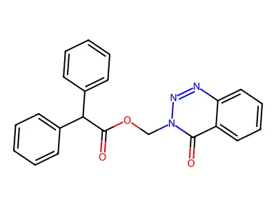 (4-Oxo-1,2,3-benzotriazin-3-yl)methyl 2,2-diphenylacetate structure