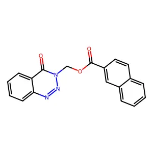 (4-oxobenzo[d][1,2,3]triazin-3(4H)-yl)methyl 2-naphthoate structure