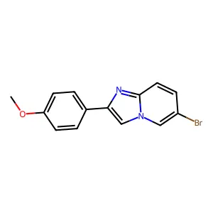 6-Bromo-2-(4-methoxyphenyl)imidazo[1,2-a]pyridine structure