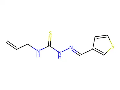1-Allyl-3-(3-thienylmethyleneamino)thiourea structure