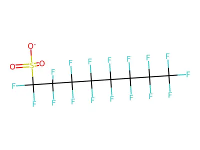 Perfluorooctanesulfonate structure