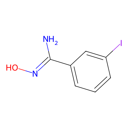 3-Iodo-N-hydroxy-benzamidine structure