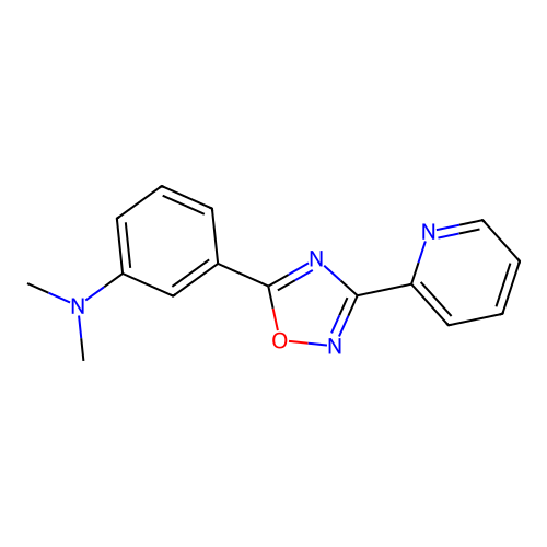 N,N-dimethyl-3-(3-pyridin-2-yl-1,2,4-oxadiazol-5-yl)aniline structure
