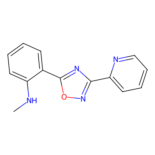 N-methyl-2-(3-pyridin-2-yl-1,2,4-oxadiazol-5-yl)aniline structure