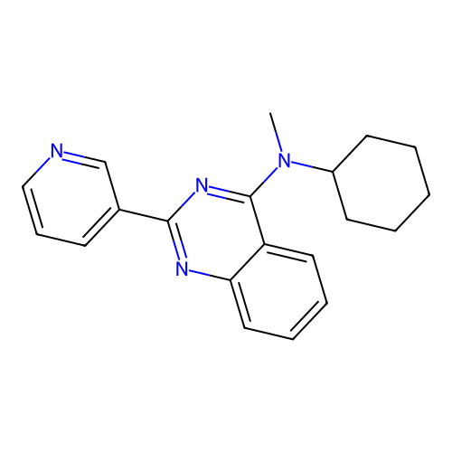 N-cyclohexyl-N-methyl-2-(pyridin-3-yl)quinazolin-4-amine structure