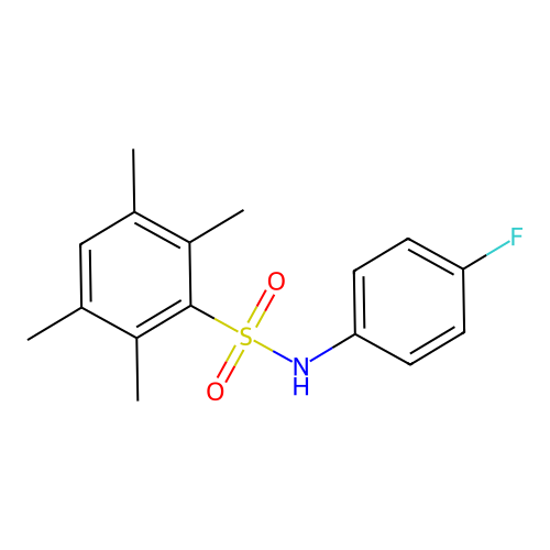 (4-Fluorophenyl)[(2,3,5,6-tetramethylphenyl)sulfonyl]amine structure