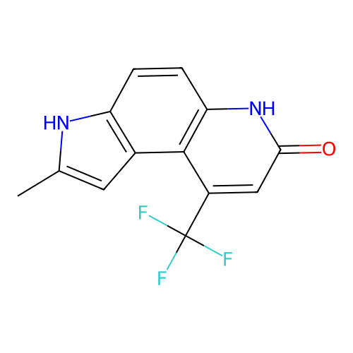2-Methyl-9-(trifluoromethyl)-3,6-dihydropyrrolo[3,2-f]quinolin-7-one structure