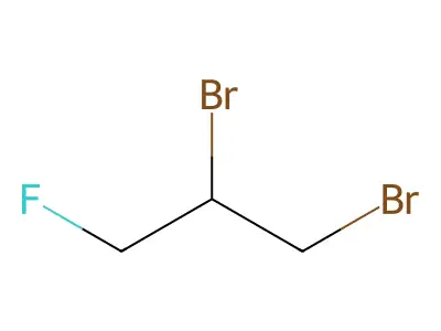 1,2-Dibromo-3-fluoropropane structure