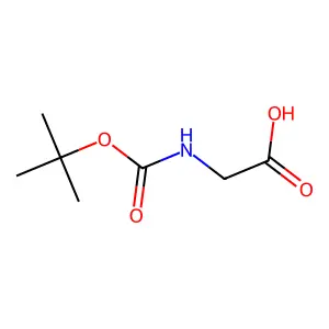 N-(tert-butoxycarbonyl)glycine structure