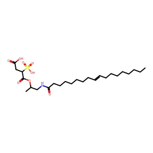 4-{[1-(Octadec-9-enoylamino)propan-2-yl]oxy}-4-oxo-3-sulfobutanoic acid structure