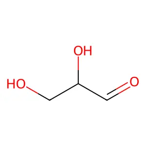 (+)-Glyceraldehyde structure