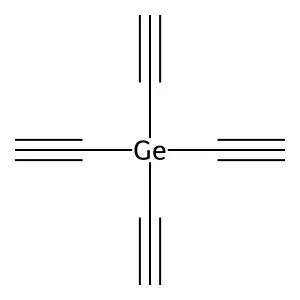 Germane, tetraethynyl- structure