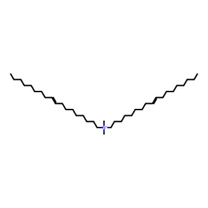9-Octadecen-1-aminium, N,N-dimethyl-N-(9Z)-9-octadecenyl-, (9Z)- structure