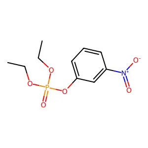 Diethyl 3-nitrophenyl phosphate structure
