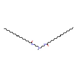 N-[3-[methyl-[3-(octadec-9-enoylamino)propyl]amino]propyl]octadec-9-enamide structure