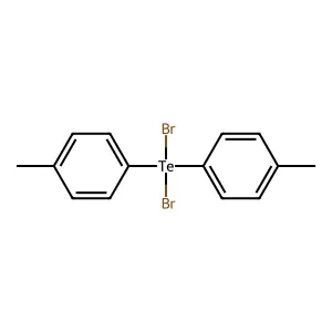 Tellurium, bis(p-tolyl)dibromo- structure