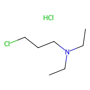 Diethylaminopropyl chloride, hydrochloride structure