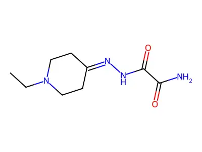 N'-[(1-ethylpiperidin-4-ylidene)amino]oxamide structure