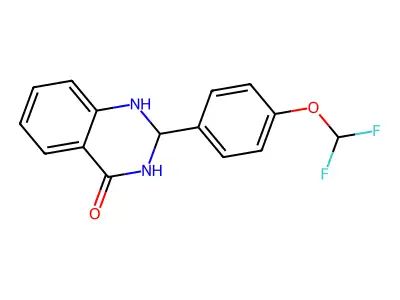 2-(4-(Difluoromethoxy)phenyl)-1,2,3-trihydroquinazolin-4-one structure