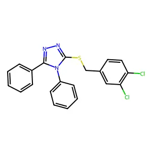 3-[(3,4-Dichlorophenyl)methylsulfanyl]-4,5-diphenyl-1,2,4-triazole structure