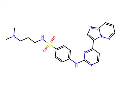 2-[4-(N-(3-Dimethylaminopropyl)sulphamoyl)anilino]- structure