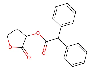 2-Oxooxolan-3-yl 2,2-diphenylacetate structure