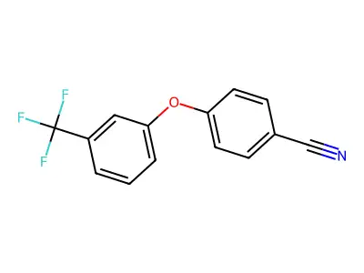 4-[3-(Trifluoromethyl)phenoxy]benzenecarbonitrile structure