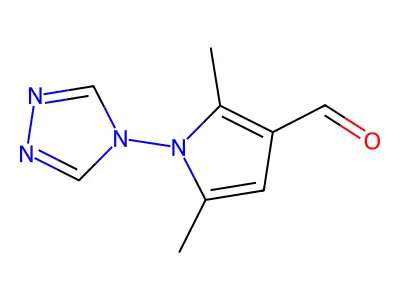2,5-dimethyl-1-(4H-1,2,4-triazol-4-yl)-1H-pyrrole-3-carbaldehyde structure