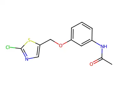 N-(3-((2-Chloro-5-thiazolyl)methoxy)phenyl)acetamide structure