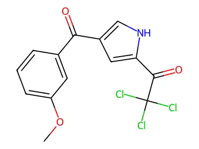 2,2,2-trichloro-1-[4-(3-methoxybenzoyl)-1H-pyrrol-2-yl]-1-ethanone structure