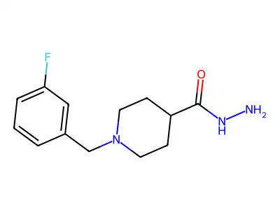 1-(3-Fluorobenzyl)-4-piperidinecarbohydrazide structure