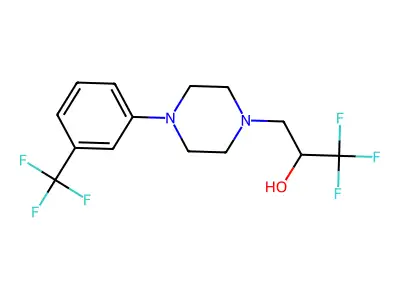 1,1,1-Trifluoro-3-{4-[3-(trifluoromethyl)phenyl]-piperazino}-2-propanol structure