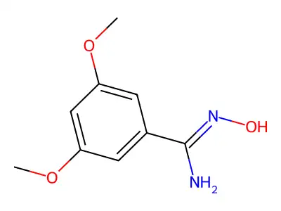 Benzenecarboximidamide, N-hydroxy-3,5-dimethoxy- structure