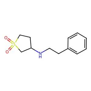3-(Phenethylamino)tetrahydrothiophene 1,1-dioxide structure
